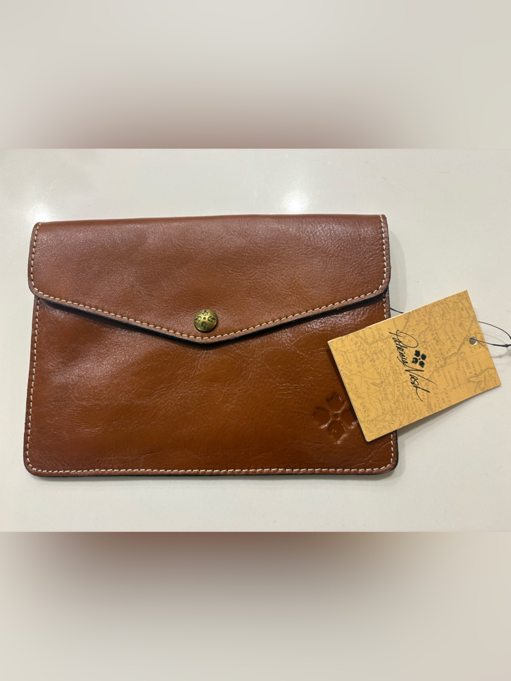 NWT Patricia Nash Leather Pouch - Brown